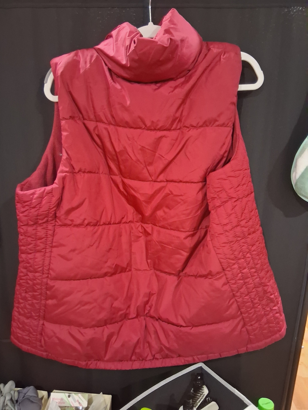 Old Navy Quilted Puffer Vest in Deep Pink - Picture 3 of 3